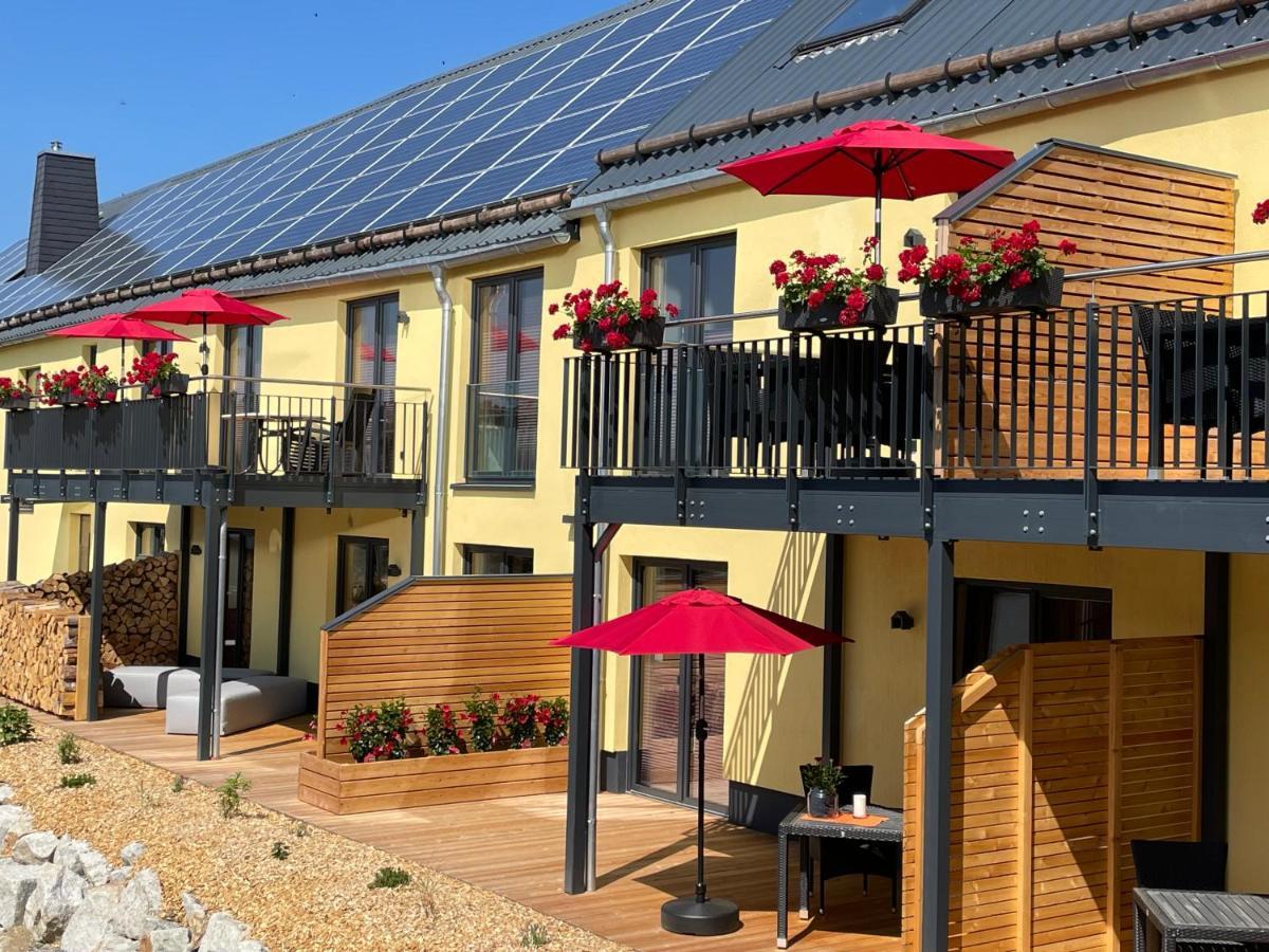 Chalet-Ferienwohnung Aehrenglueck, 70 Qm, Wellness/Fitness/Sauna - Bergroedelhof Feilitzsch Eksteriør billede